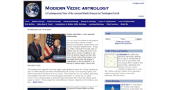 Desktop Screenshot of modernvedicastrology.com